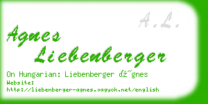 agnes liebenberger business card